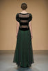 Rochie voal si catifea C4137