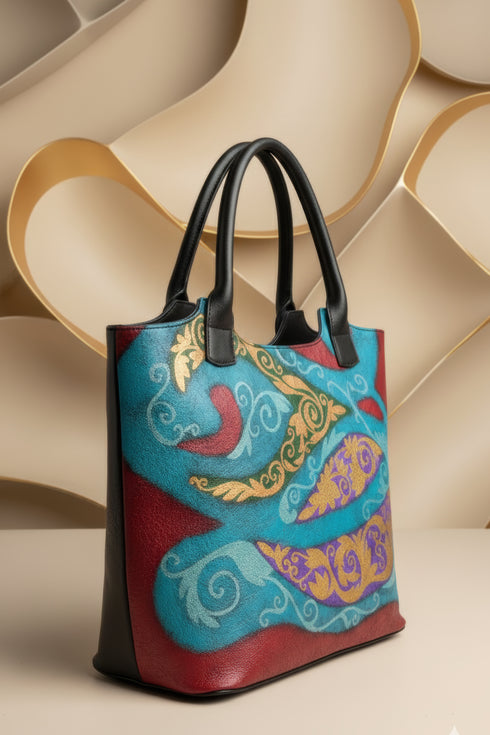 Poseta din piele pictata manual – LP-139