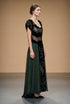 Rochie voal si catifea C4137