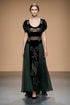 Rochie voal si catifea C4137