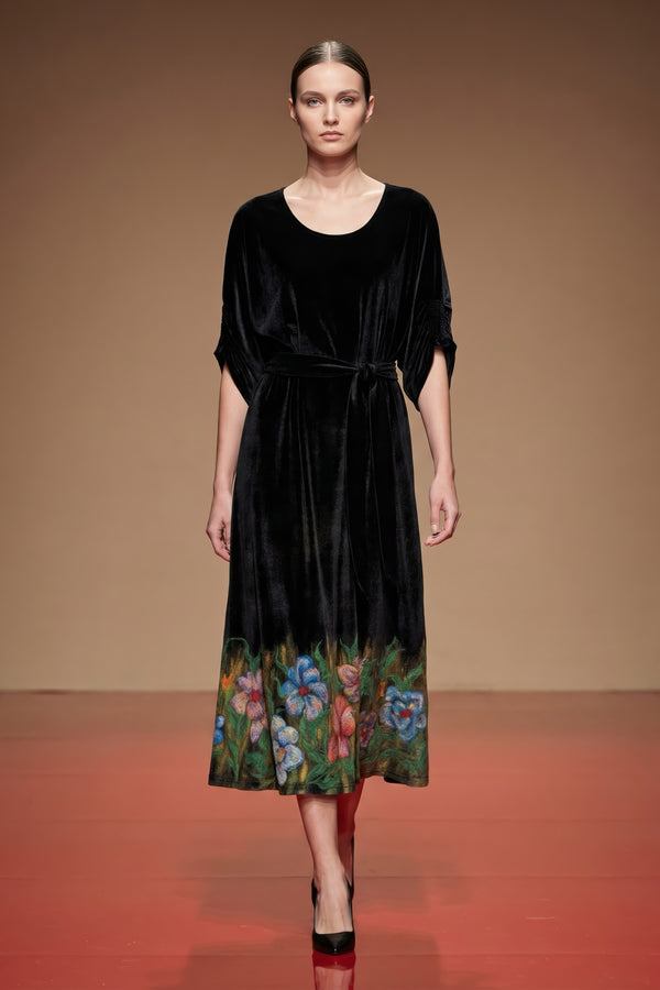 Rochie catifea pictata manual – LP135