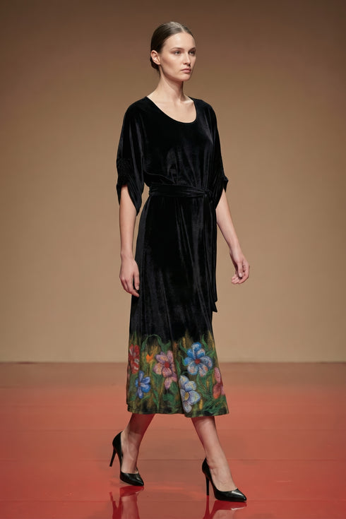 Rochie catifea pictata manual – LP135