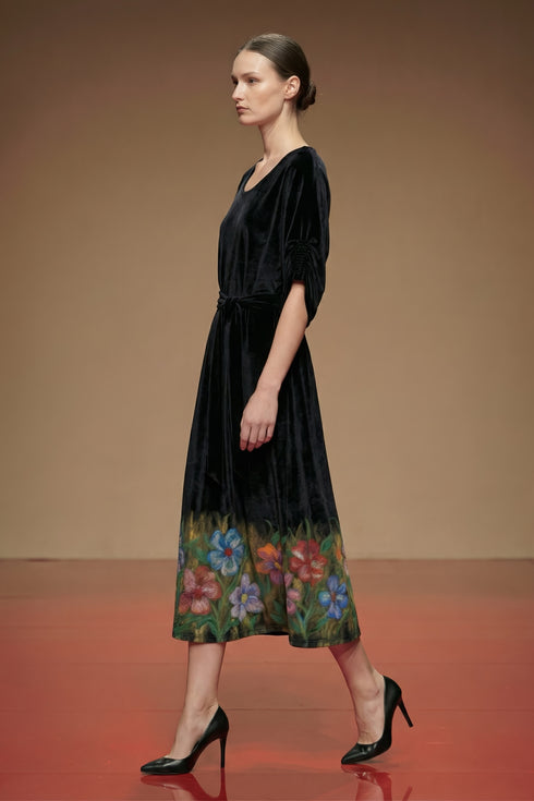 Rochie catifea pictata manual – LP135