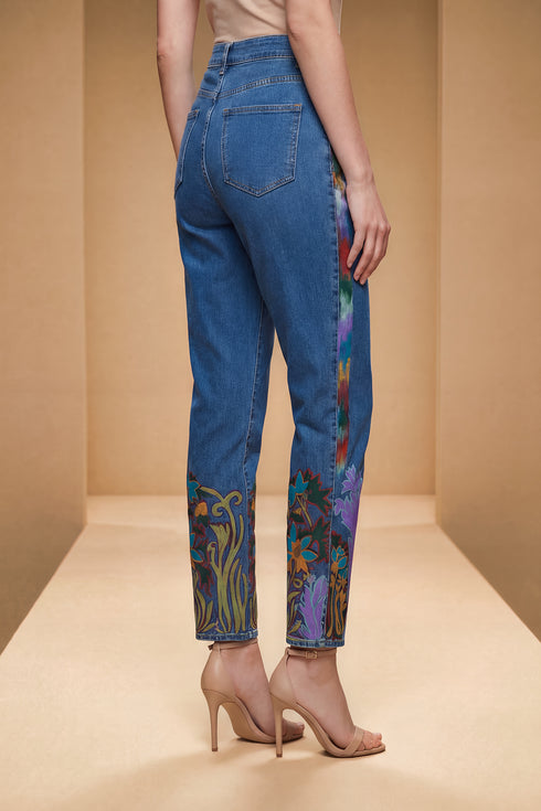 Pantalon denim pictat manual LP152