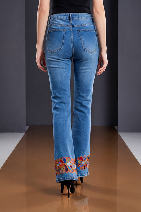 Pantalon Denim Pictat Manual LP153