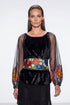 Bluza catifea și tull pictat LP101
