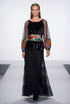 Bluza catifea și tull pictat LP101