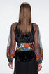 Bluza catifea și tull pictat LP101