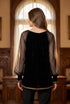 Bluza tip ie din catifea LP-256B – spate din catifea neagra
