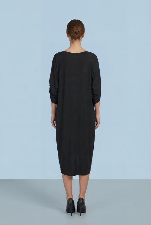 Rochie Jerse Pictata Manual cu Maneci Chimono | LP177