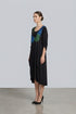 Rochie Jerse cu Maneci Chimono Pictata Manual | LP179
