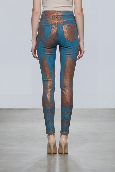 Pantalon Denim Elastic Pictat Manual | LP184