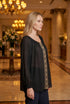 Bluza viscoza cu broderie aurie - LP206