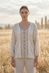 Bluza din in 100% cu maneci chimono - LP213