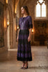 Rochie Satin Plisat Pictată Manual — LP214R