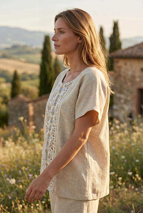 Bluza din in 100% - LP217B