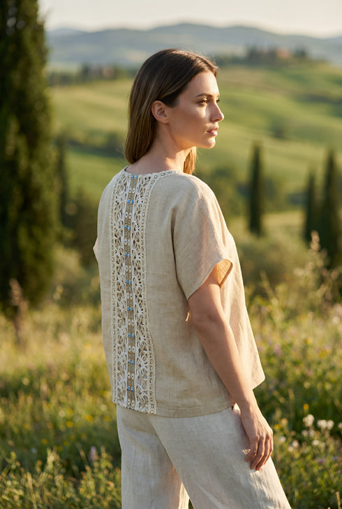 Bluza din in 100% - LP217B