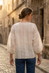 Bluza alba din bumbac LP230B
