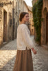 Bluza alba din bumbac LP230B