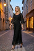 Rochie dantelă bumbac negru - LP231R