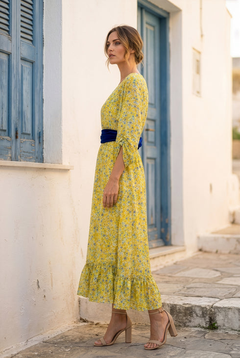 Rochie voal floral - LP234R