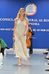 Rochie din jerse brodata cu ciucuri LP271R - fashion show Colectia Radacini