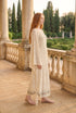 Rochie tip ie din lana cu paiete LP276R - dreapta, maneca evazata