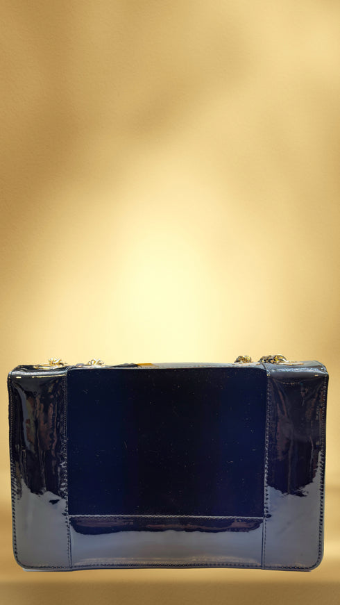 Poșetă din piele și catifea LP116