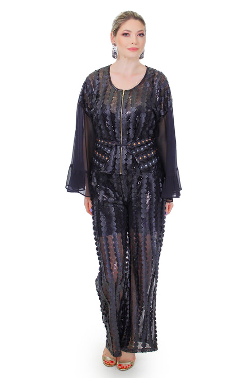 Bluza tull cu paiete FR-28