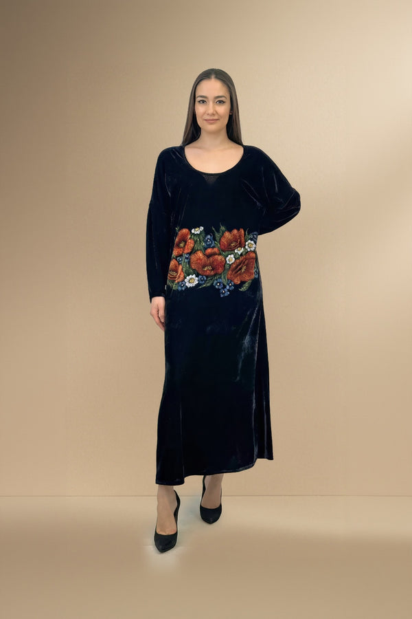Rochie catifea pictata manual LP104