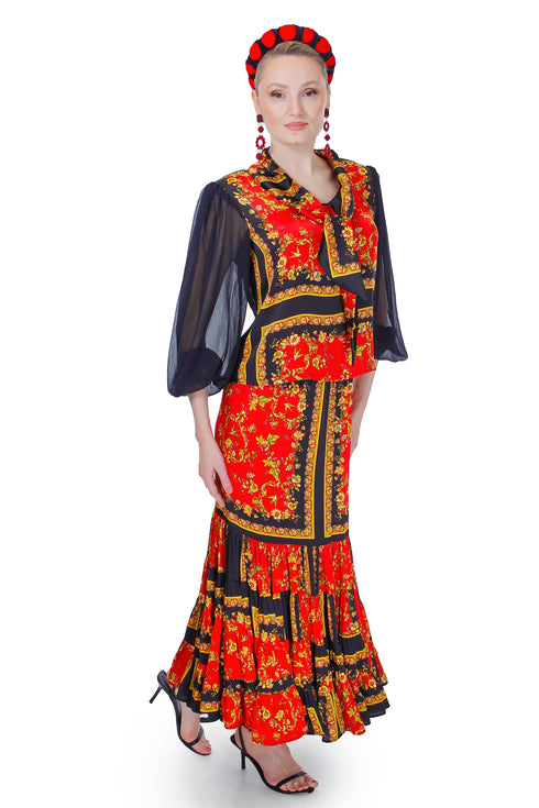 Bluza vascoza/tull FR-81