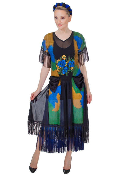 Rochie tull pictat FR-9