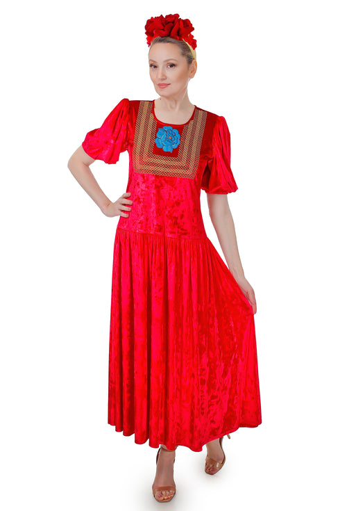 Rochie catifea FR-56