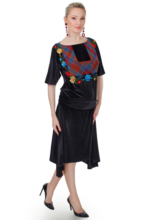 Rochie catifea FR-36