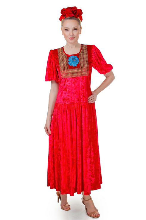 Rochie catifea FR-56