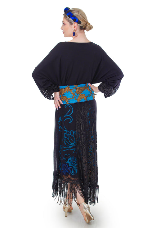 Rochie jerse/voal FR-66