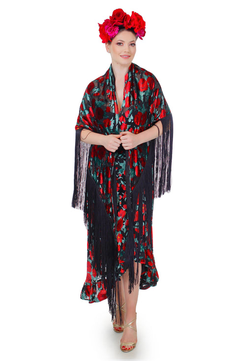 Fusta catifea pe voal FR-15