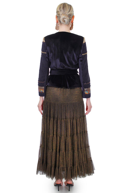 Sacou dantela si catifea FR-21