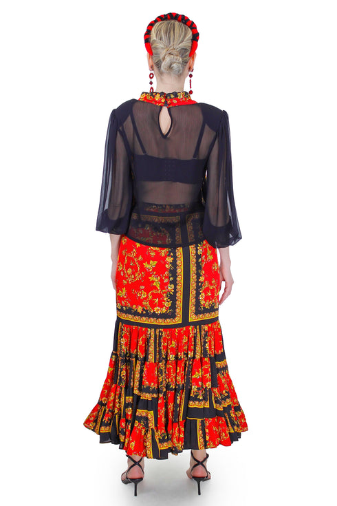 Bluza vascoza/tull FR-81