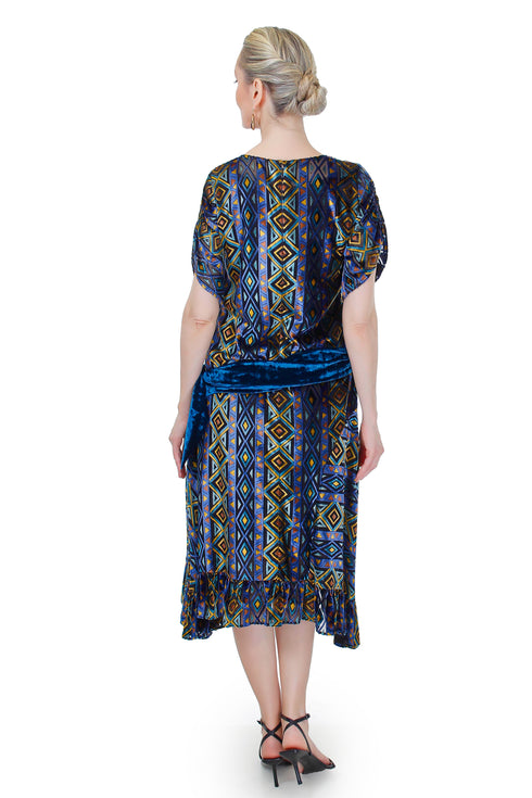 Rochie catifea/tull FR-90