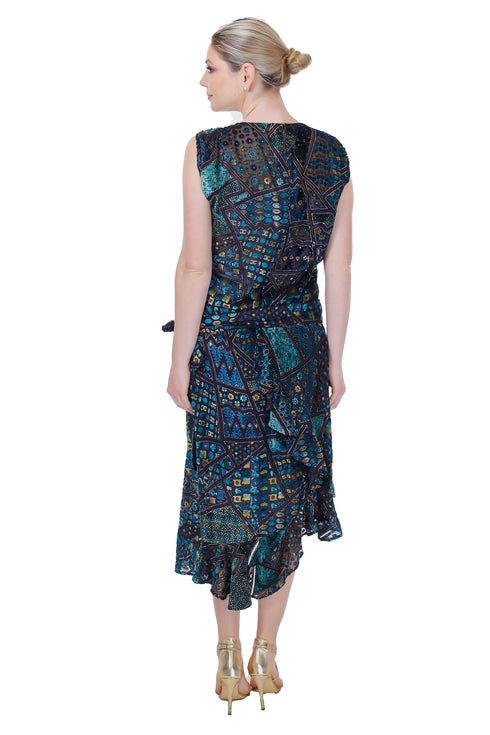 Rochie catifea/voal FR-8