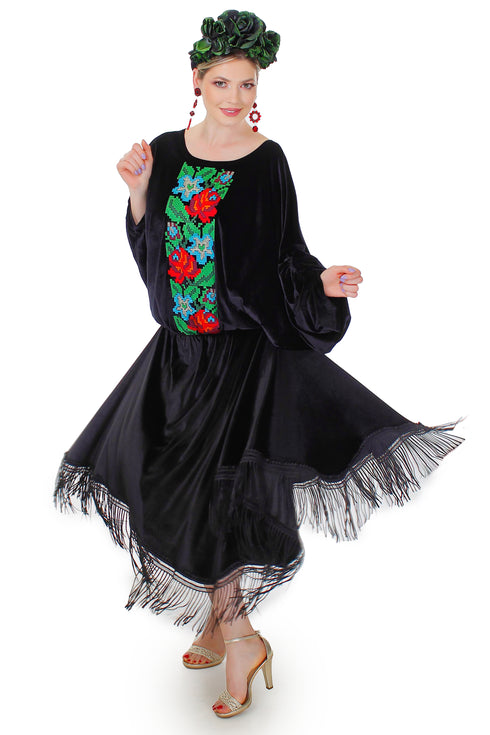 Rochie catifea FR-80