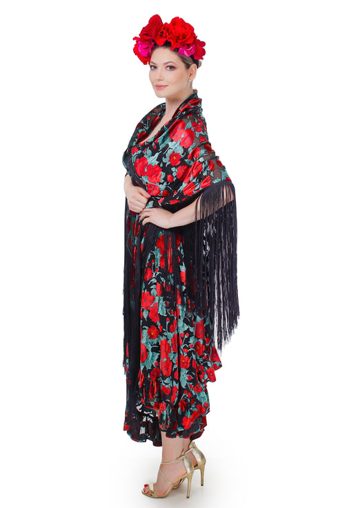 Fusta catifea pe voal FR-15