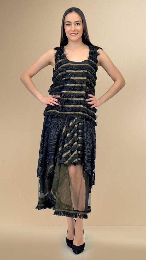 Rochie voal cu franjuri LP105