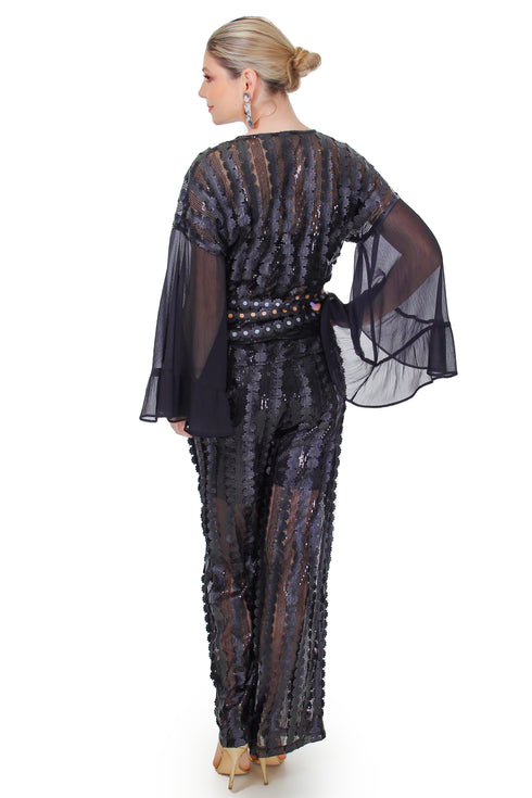 Bluza tull cu paiete FR-28