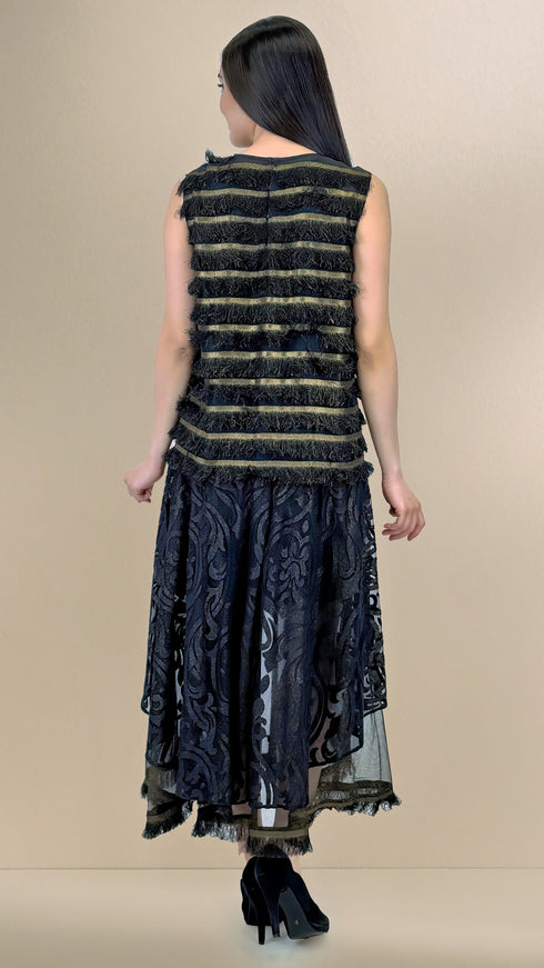 Rochie voal cu franjuri LP105