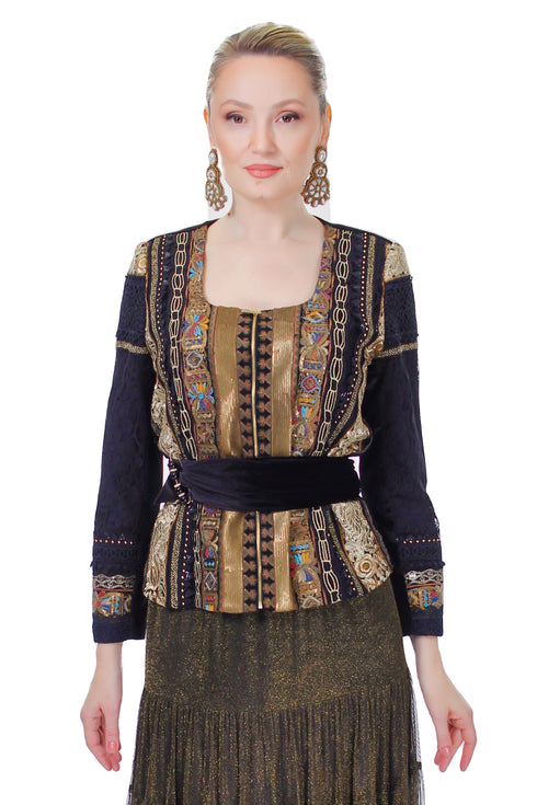 Sacou dantela si catifea FR-21