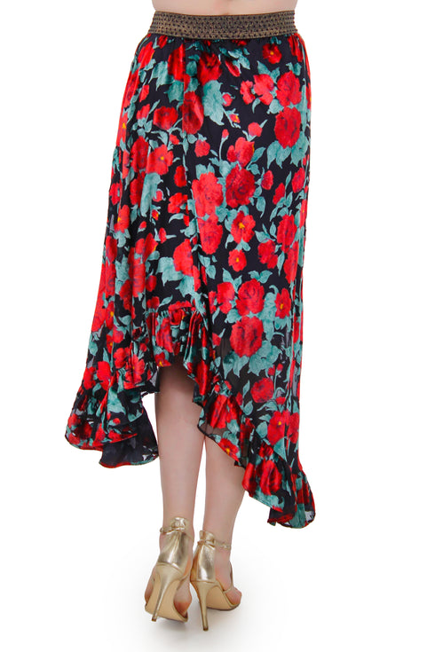 Fusta catifea pe voal FR-15