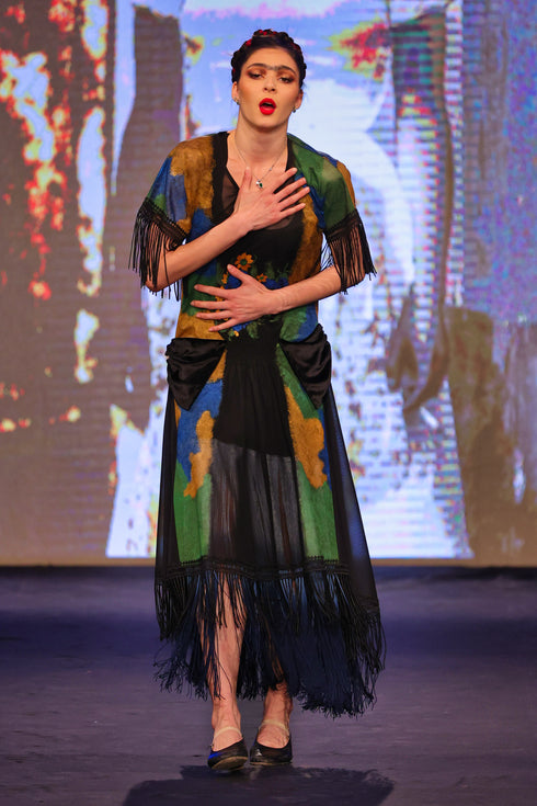 Rochie tull pictat FR-9