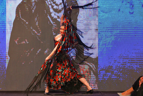 Fusta catifea pe voal FR-15